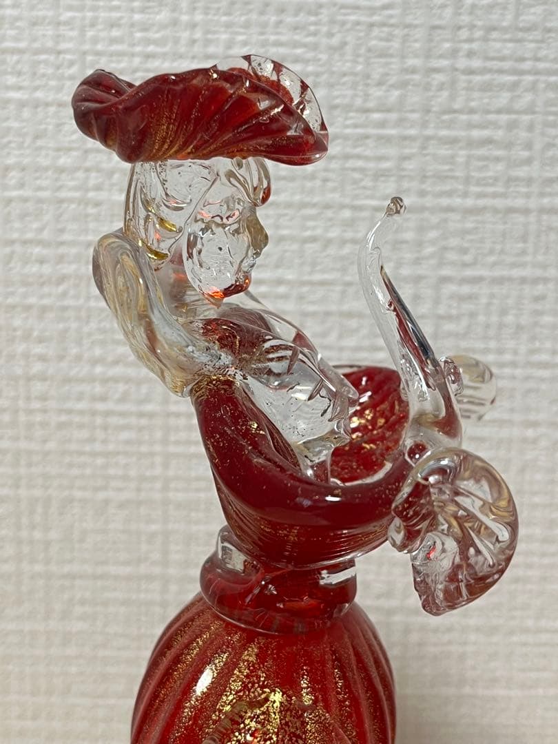 【希少・美品】ベネチアンガラス フィギュリン 人形 ヴェネチアン アンティーク