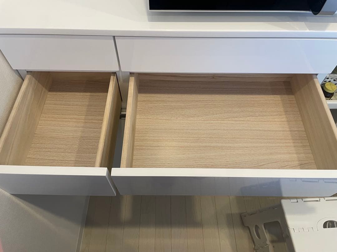 ISSEIKI キッチンカウンター ダストボックス3つ付き