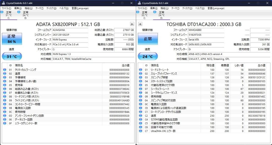 富士通 M.2 SSD＋2.0TB Win11 Pro i5-9500 16GB