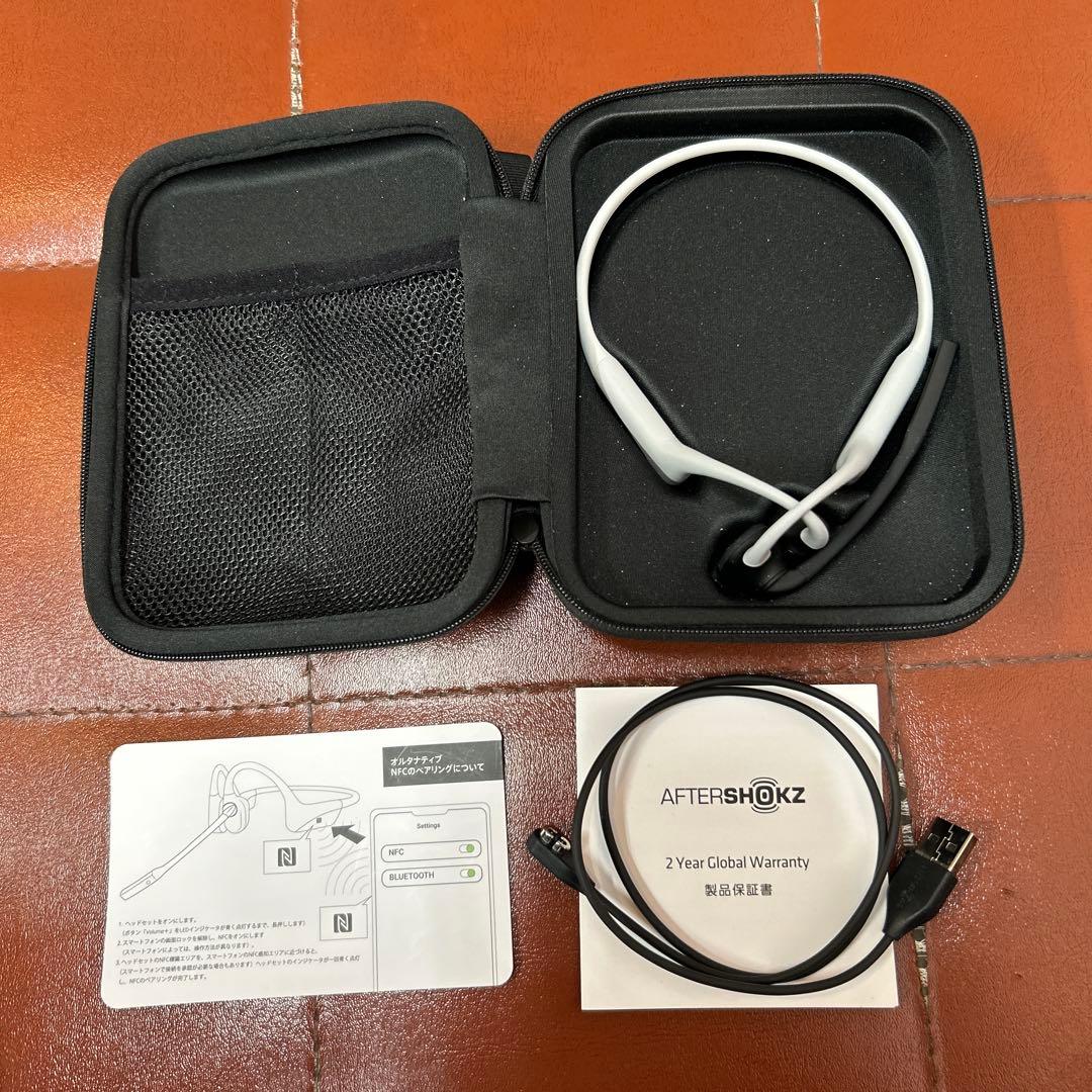 OpenComm Light Grey 骨伝導イヤホン