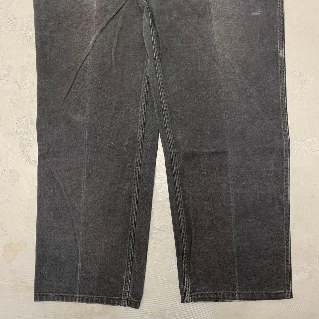 10WD782 Carhartt フェード ブラック ダック地 ペインターパンツ