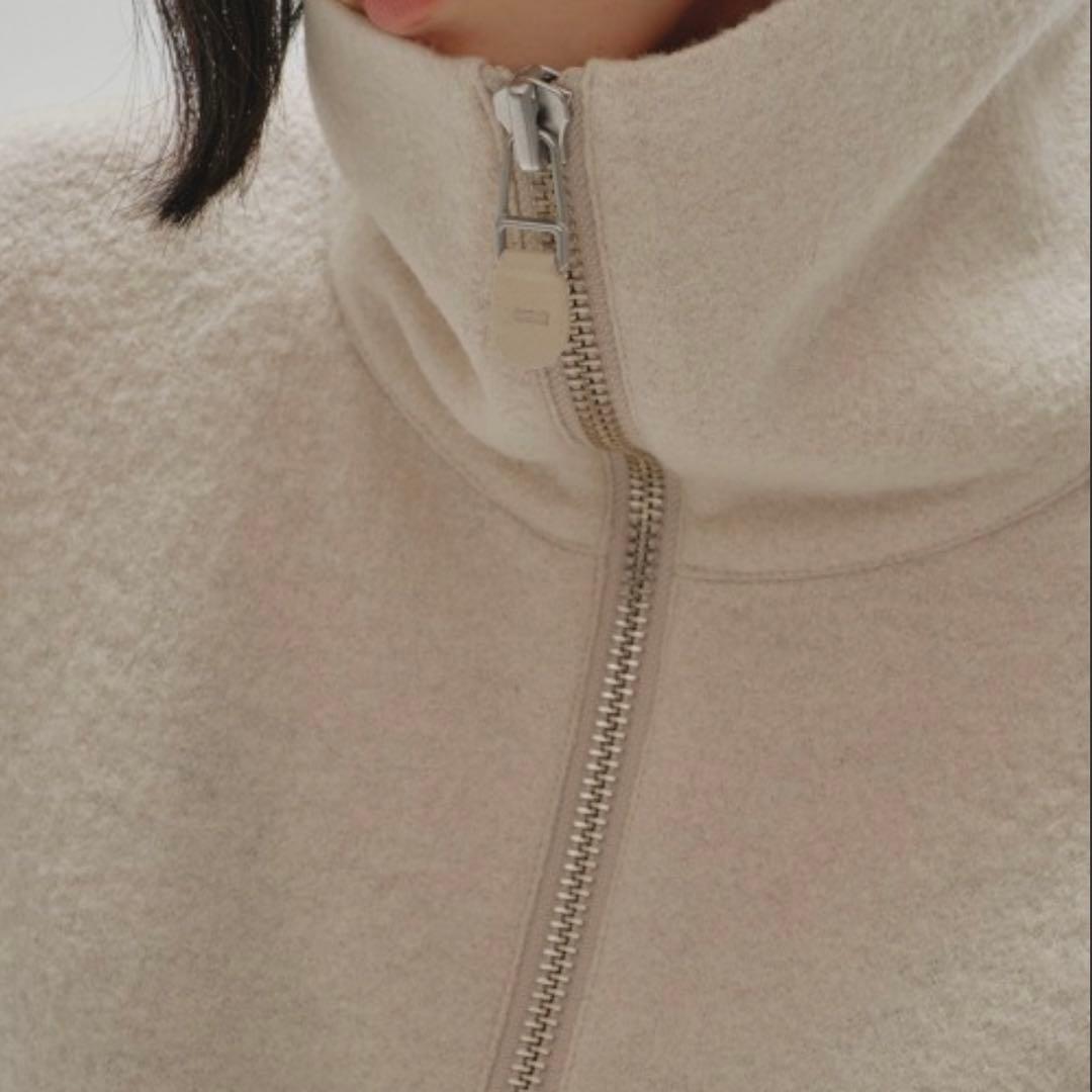 TODAYFUL ハーフジップウールプルオーバー