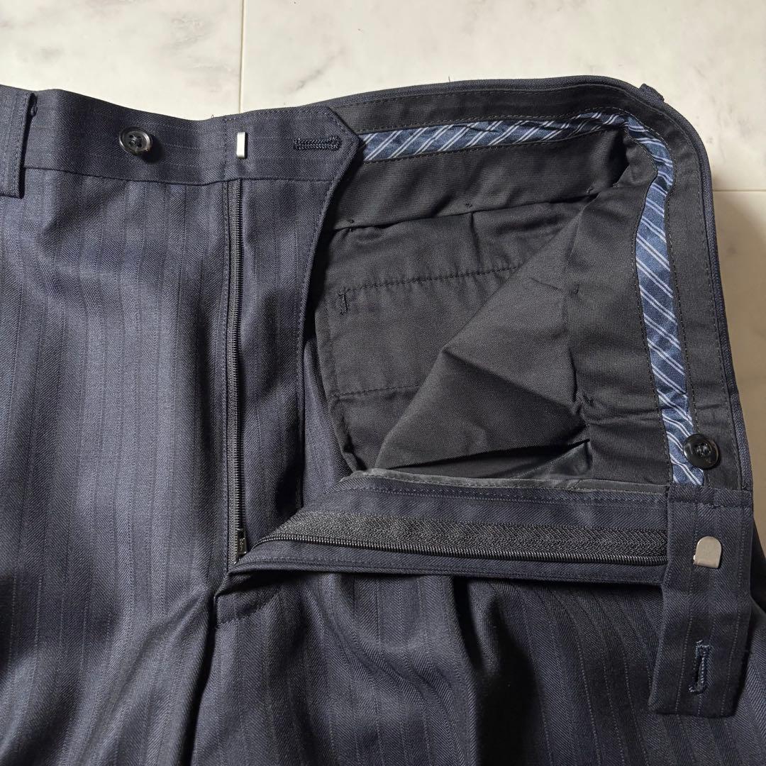 【未使用タグ付き】エルメネジルドゼニア スーツ セットアップ ストライプ柄