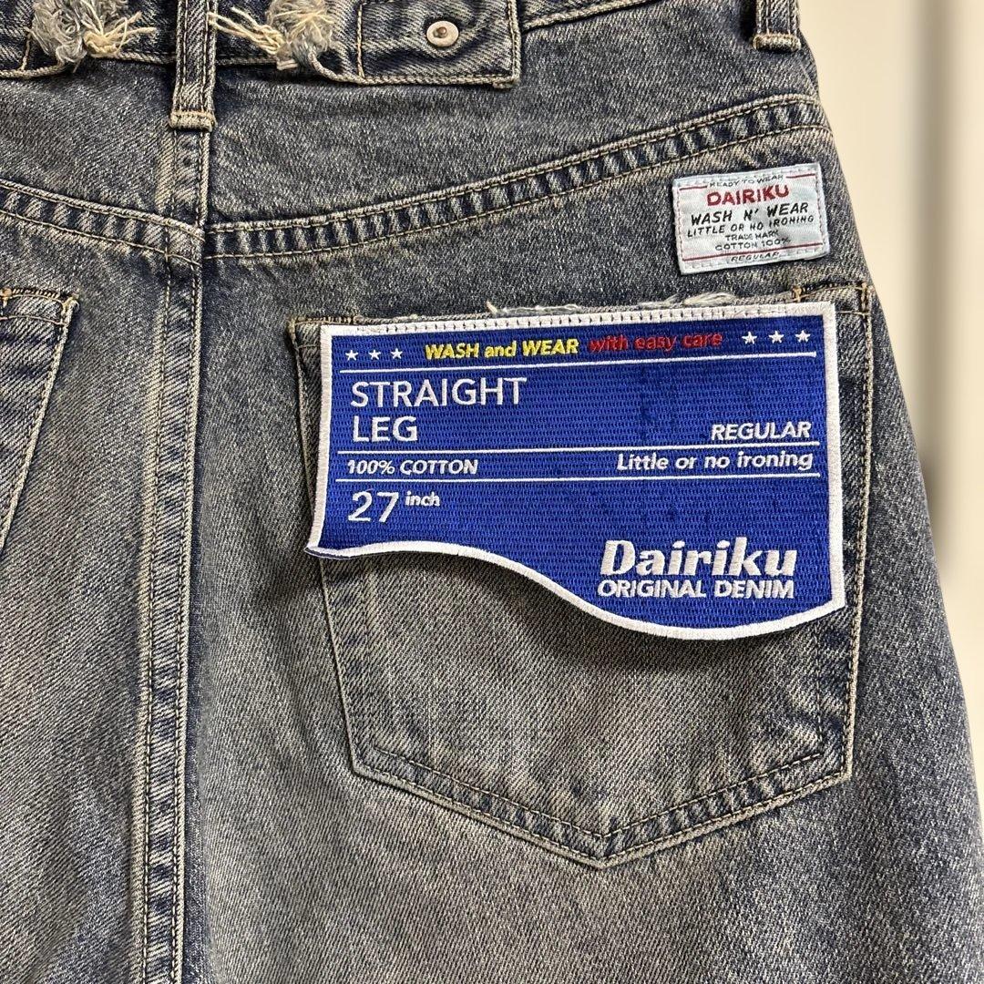DAIRIKU 25ss ストレートダメージデニム　新品