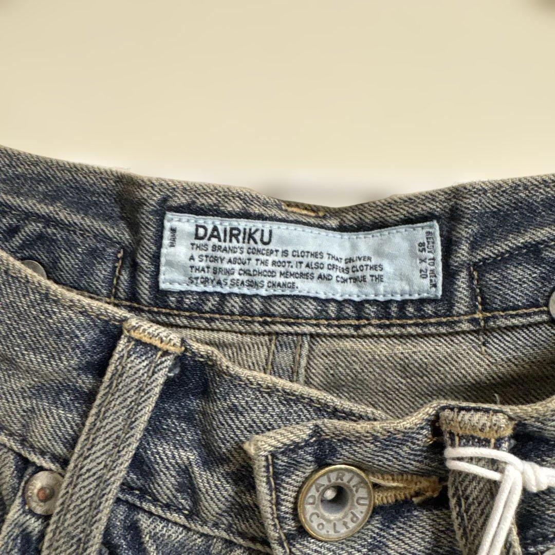 DAIRIKU 25ss ストレートダメージデニム　新品