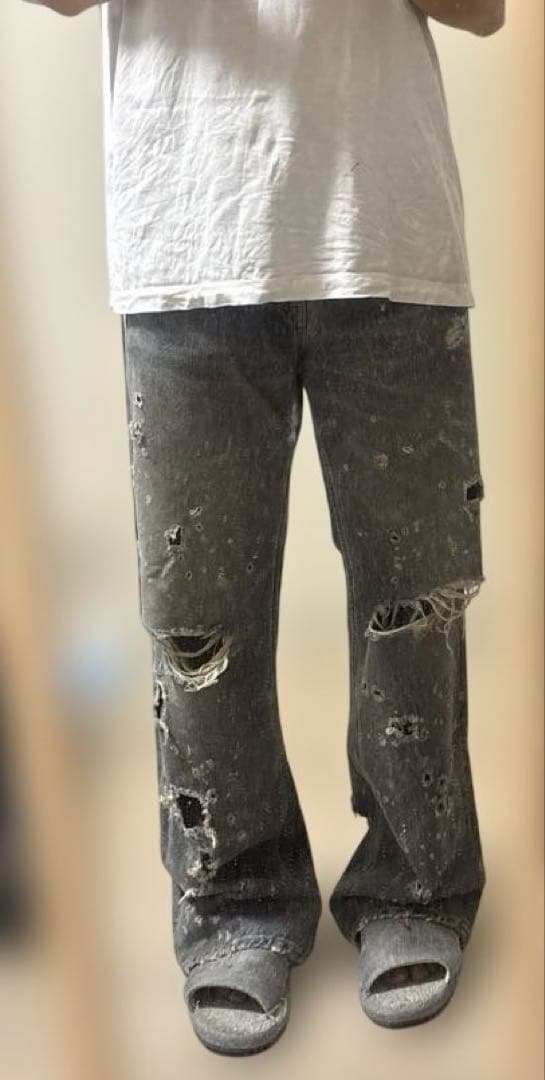 DAIRIKU 25ss ストレートダメージデニム　新品