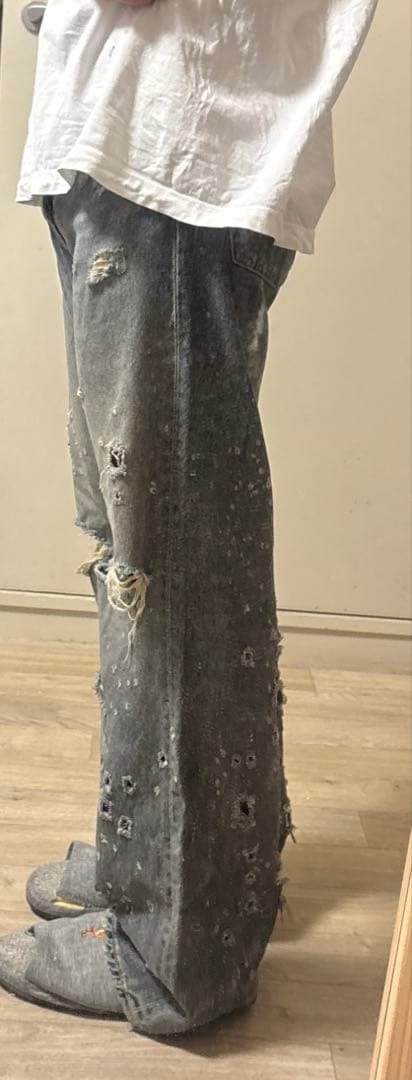 DAIRIKU 25ss ストレートダメージデニム　新品