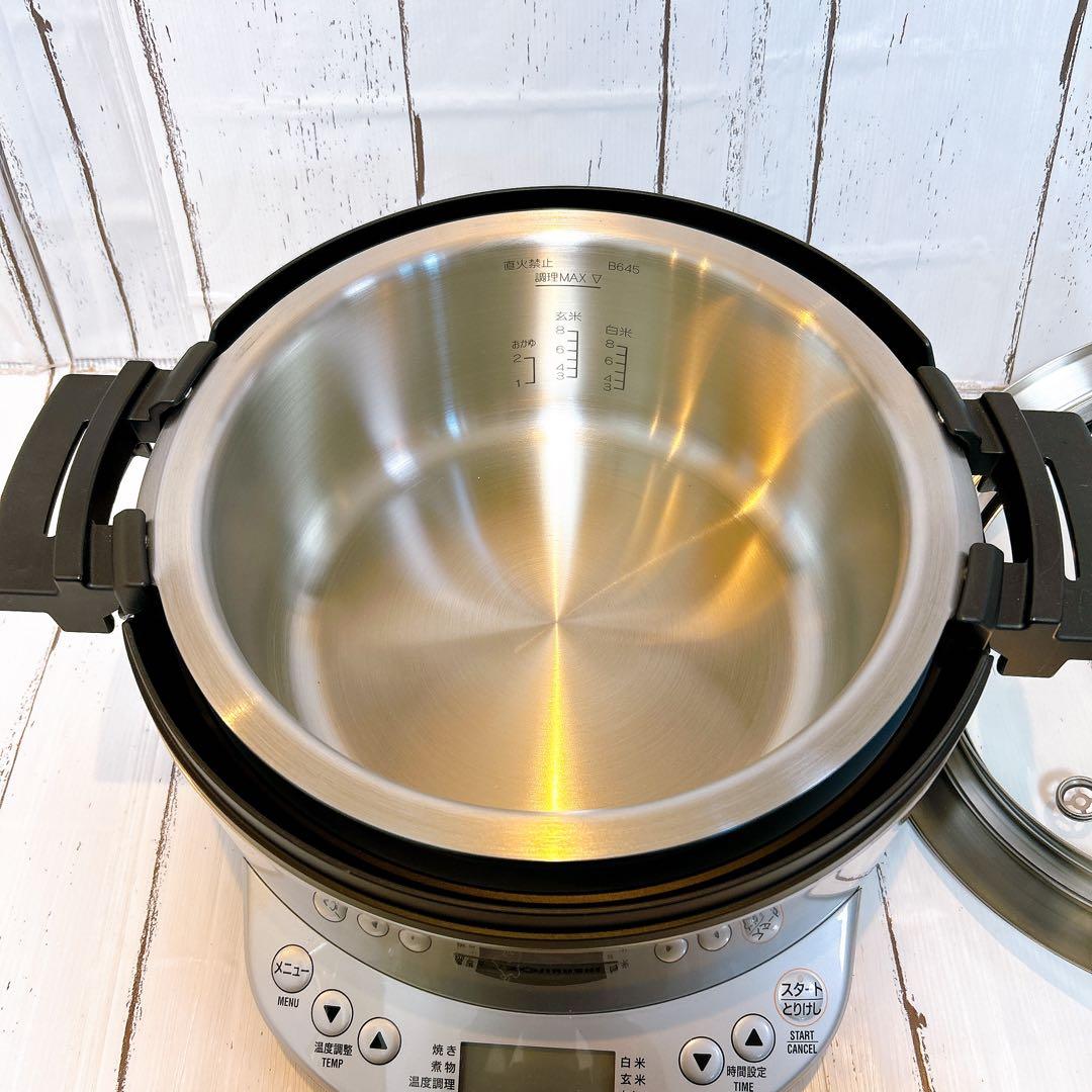 【ほぼ新品】象印 自動調理なべ EL-CA60型 HM メタリックグレー