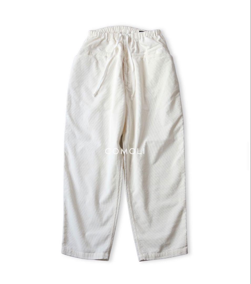 comoli 26ss コーデュロイ ドローストリングパンツ