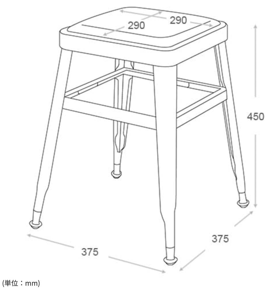 DULTON　LIGHT 45 STOOL RAW