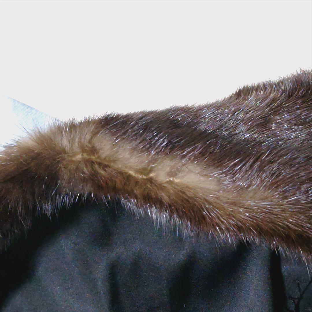 サガミンク　ファーコート　SAGA MINK 　ブラウン　リアルファー