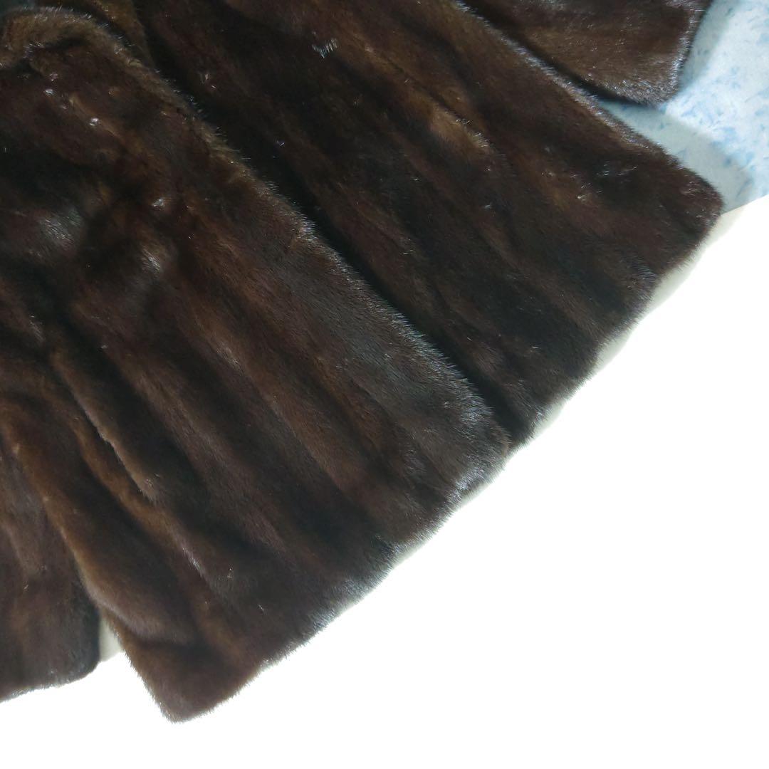 サガミンク　ファーコート　SAGA MINK 　ブラウン　リアルファー