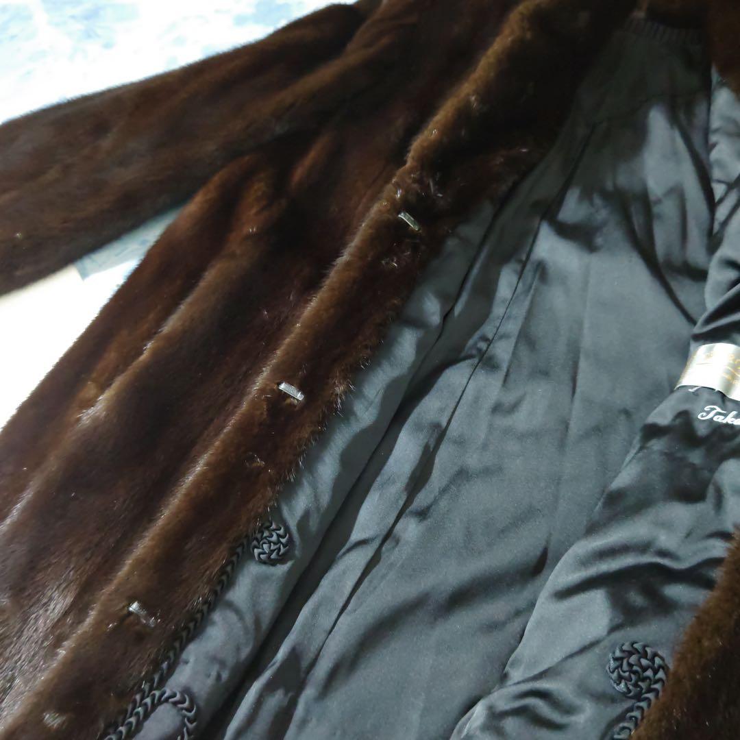 サガミンク　ファーコート　SAGA MINK 　ブラウン　リアルファー