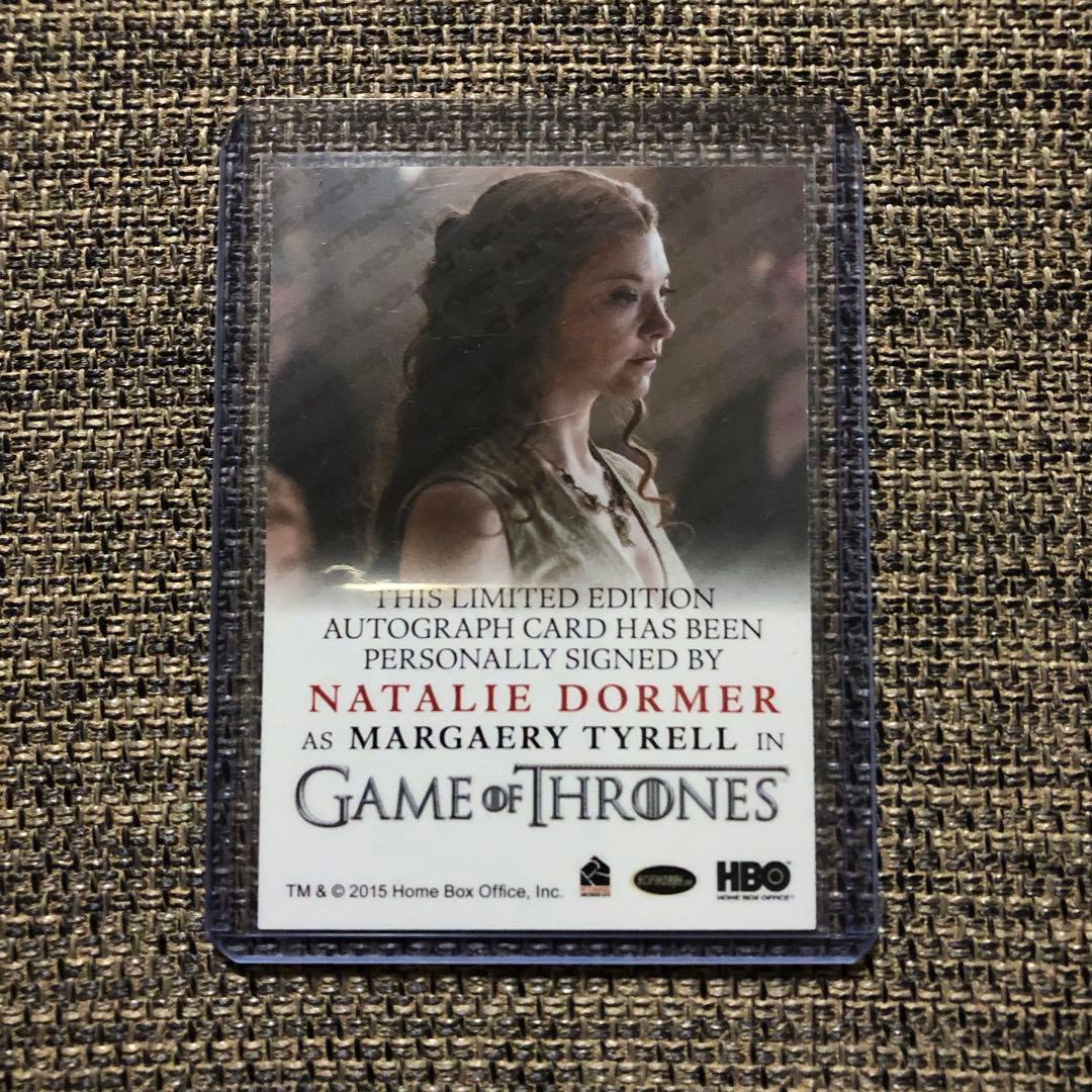 Game of Thrones ナタリー・ドーマー 直筆サインカード