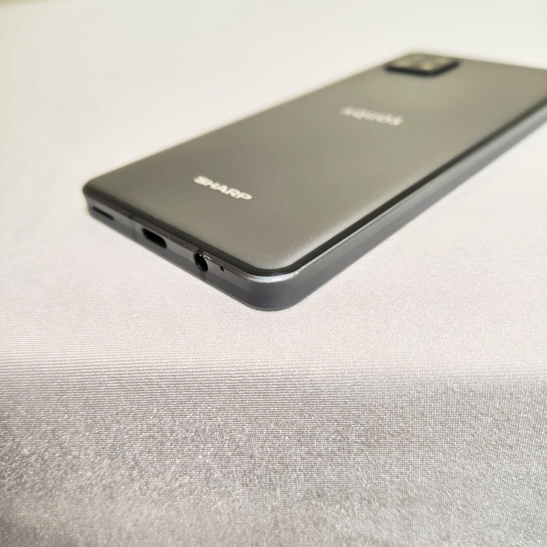スマホ SHARP AQUOS sense 6 SH-M19 ブラック