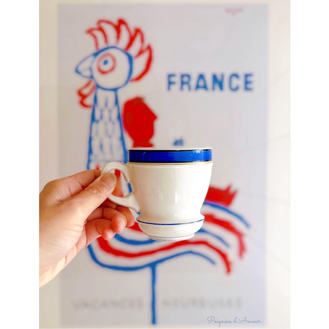 アンティーク ブリュロ コーヒーカップ フランス