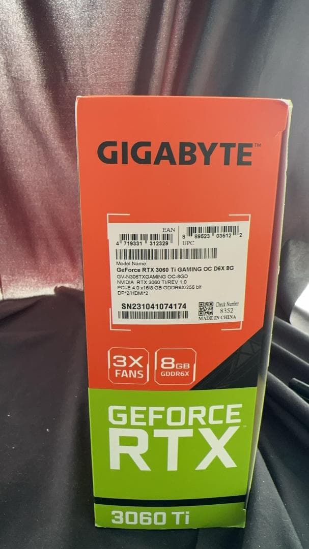 グラフィックボード・グラボ・ビデオカード GIGABYTE GEFORCE RTX 3060 TI