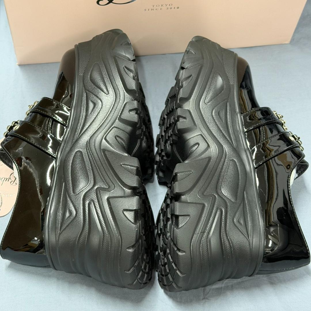 BUBBLES ダブルバックルプラットシューズ B24001 36