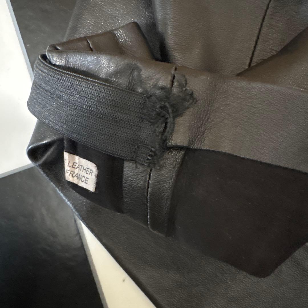 【A.P.C】アーペーセー レザーロングブーツカバー レッグウォーマー 本革