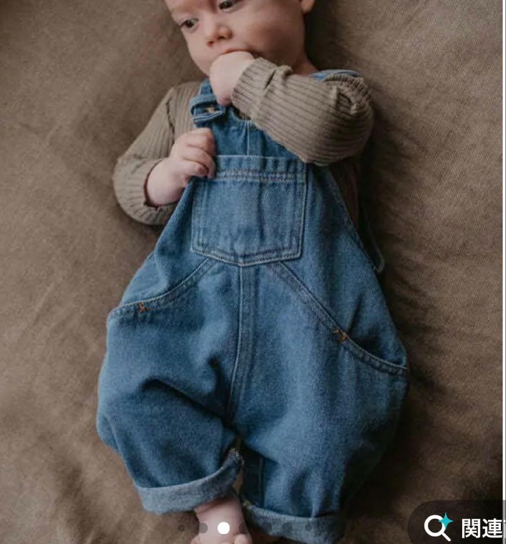 the simple folk ダンガリー オーバーオール