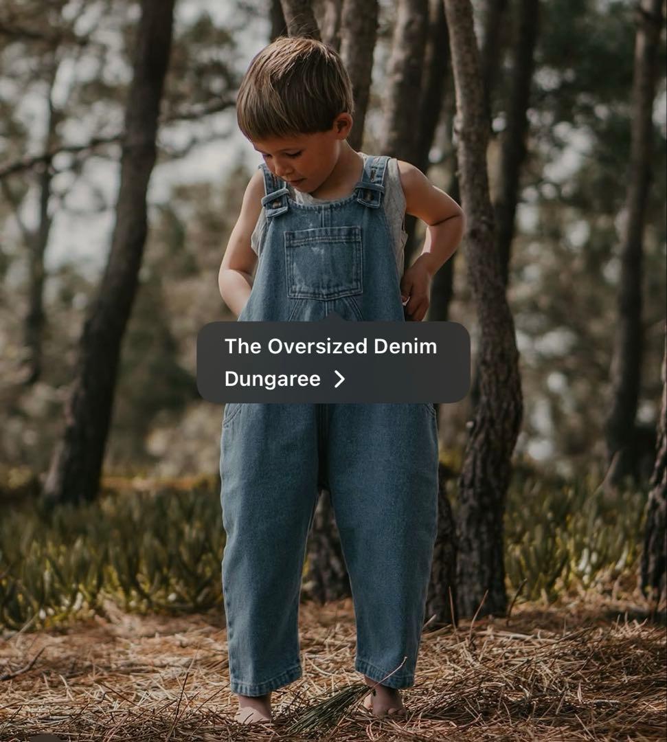 the simple folk ダンガリー オーバーオール