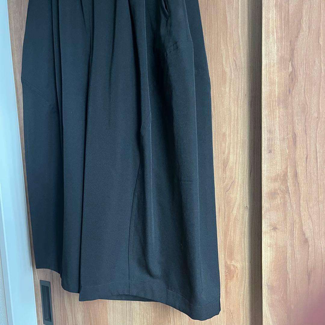 コムデギャルソン　ブラック ガウチョパンツ ウエストゴム