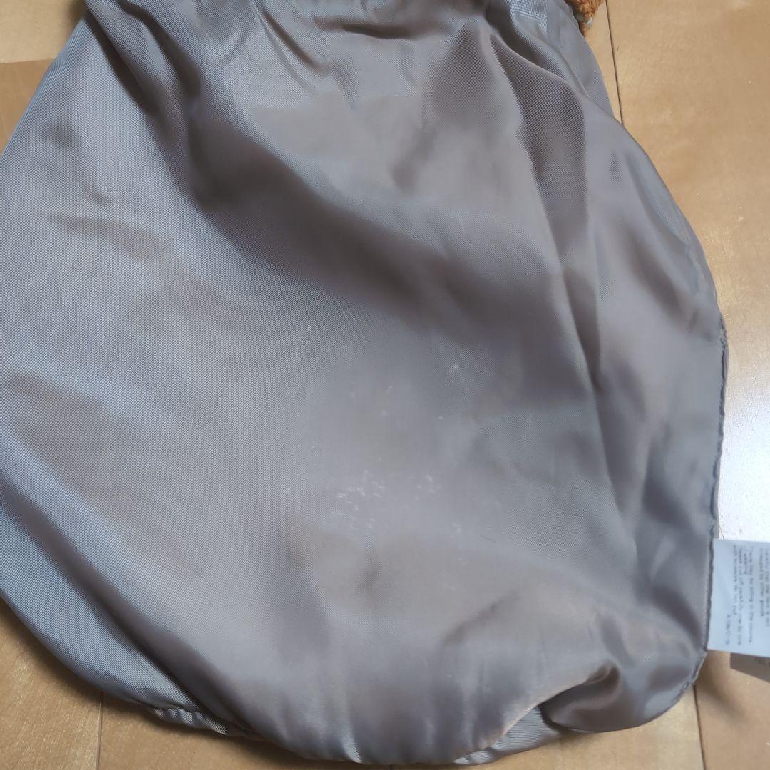 ミナペルホネン　タンバリン　オレンジ コーデュロイ エッグバッグ