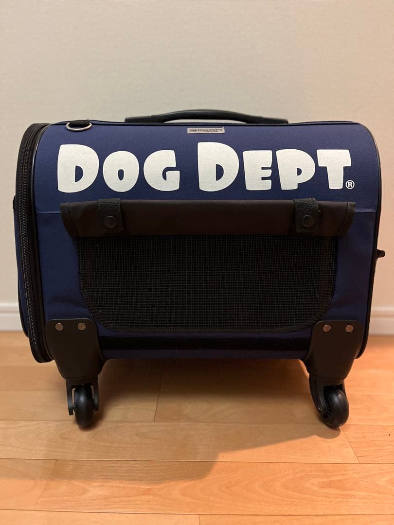 DOG DEPT キャリーバッグ ネイビー/レッド