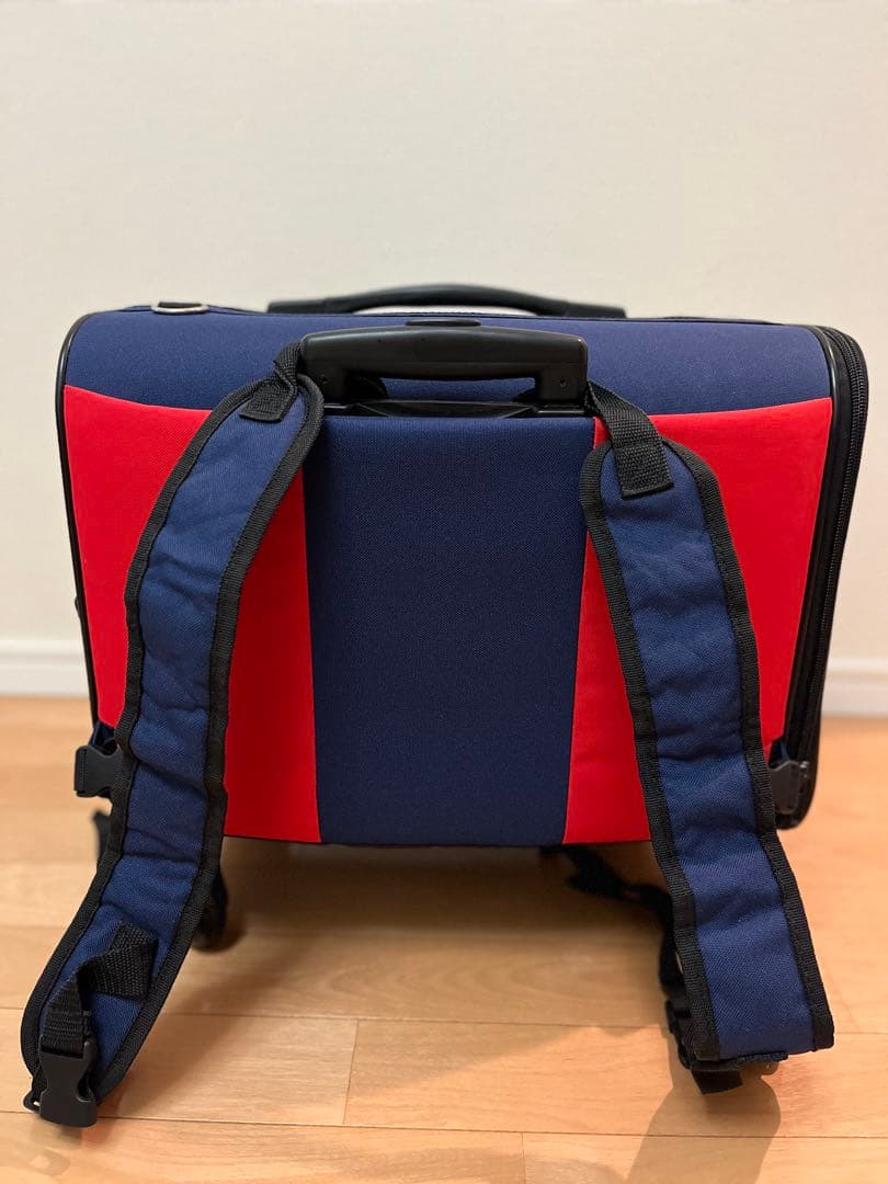 DOG DEPT キャリーバッグ ネイビー/レッド