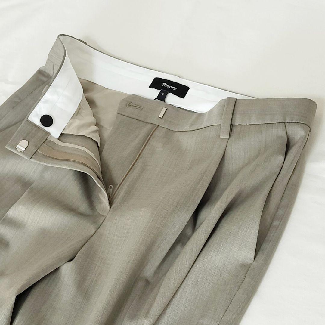 新品タグ付き Theory WOOL テーパードパンツ ストレッチ 2 セオリー