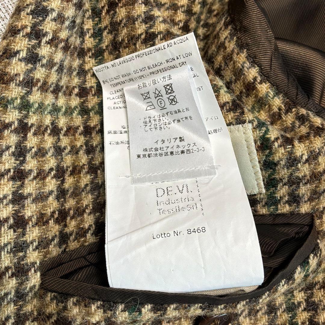 De Petrillo チェック柄 テーラードジャケット　44