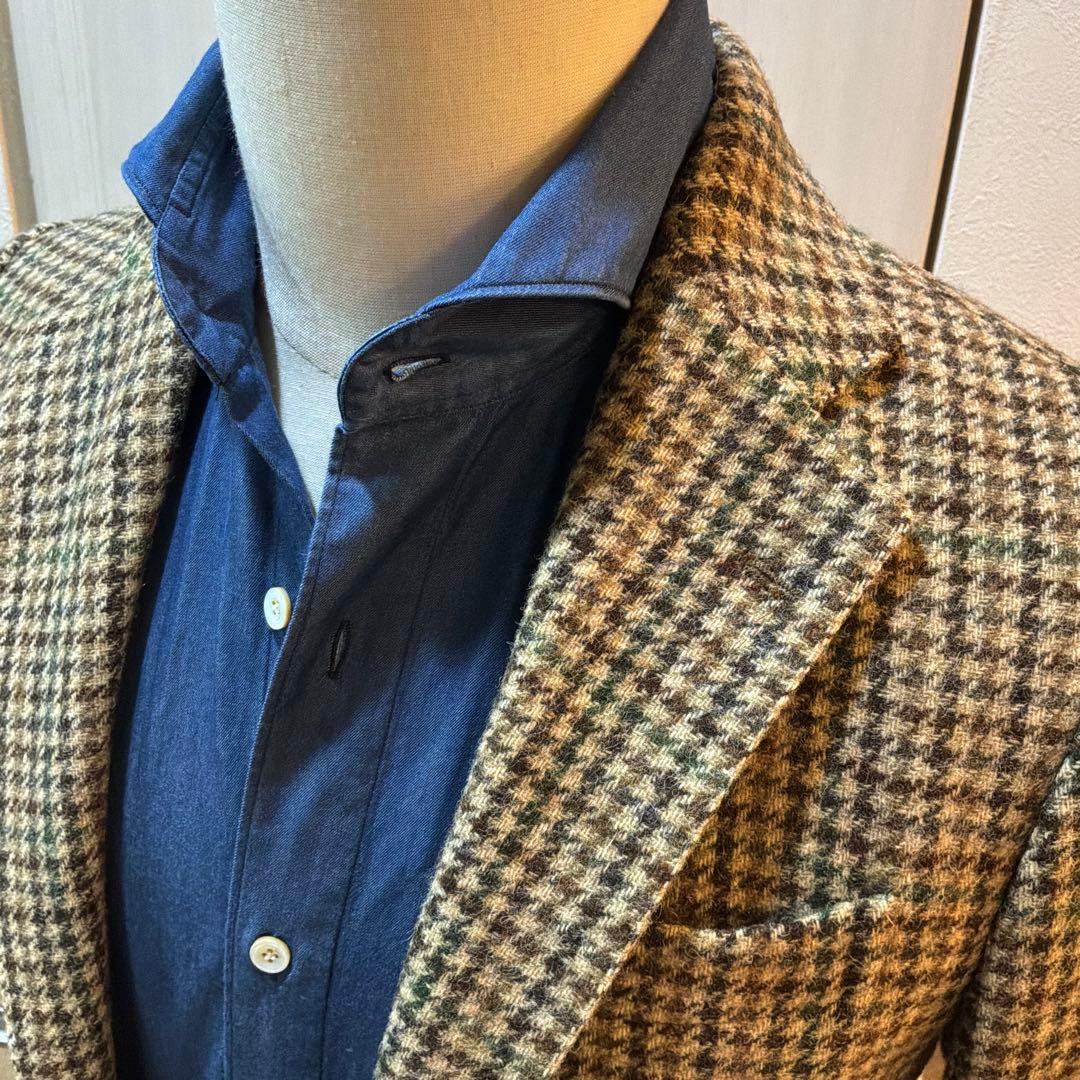 De Petrillo チェック柄 テーラードジャケット　44