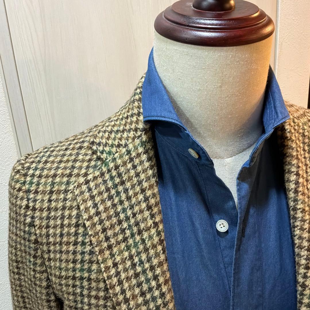 De Petrillo チェック柄 テーラードジャケット　44