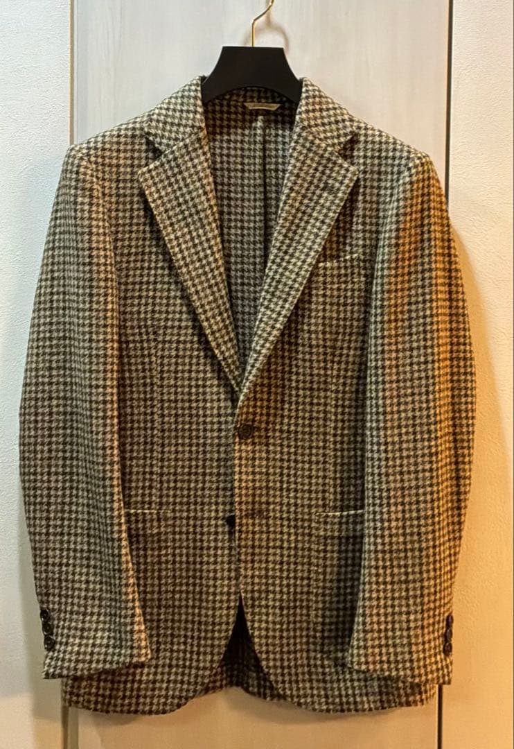 De Petrillo チェック柄 テーラードジャケット　44