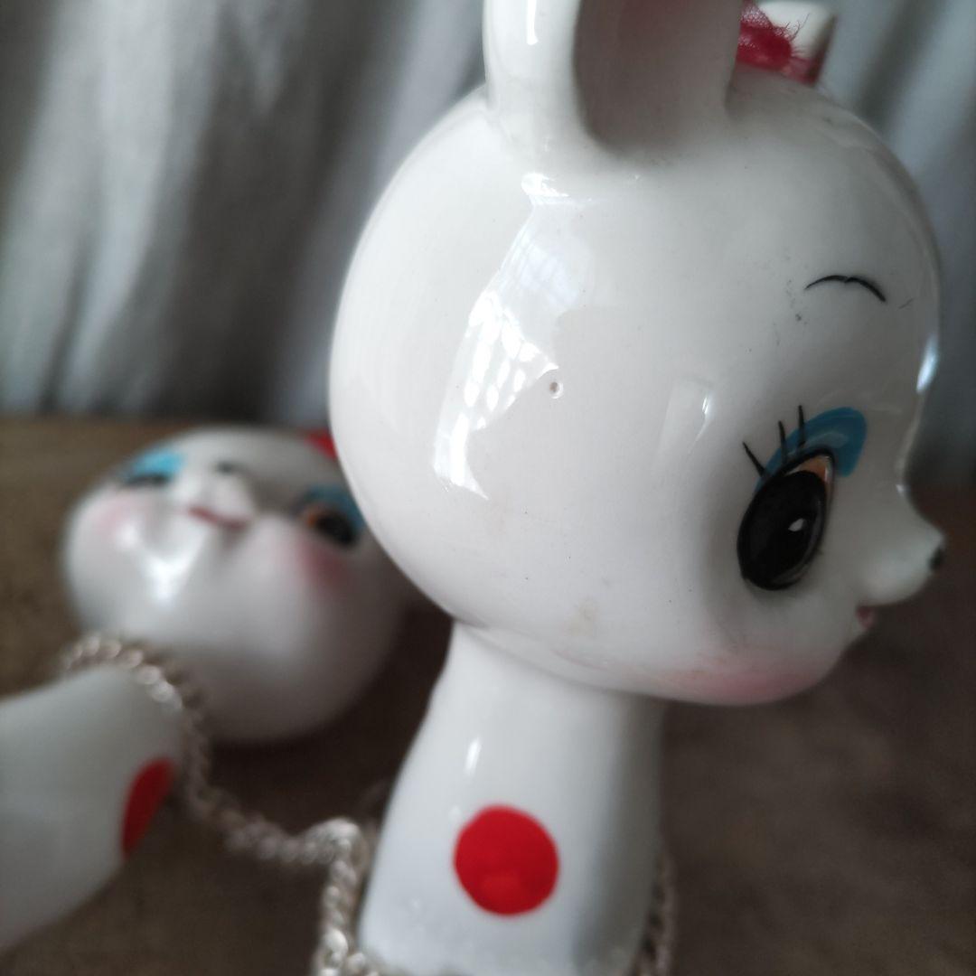 昭和レトロ バンビ 鹿 親子 置物 ヴィンテージ / 内藤ルネ 宇山あゆみ 猫