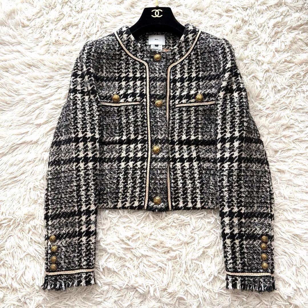 【美品✨】Sov. ダブルスタンダードクロージング ツイードジャケット 36