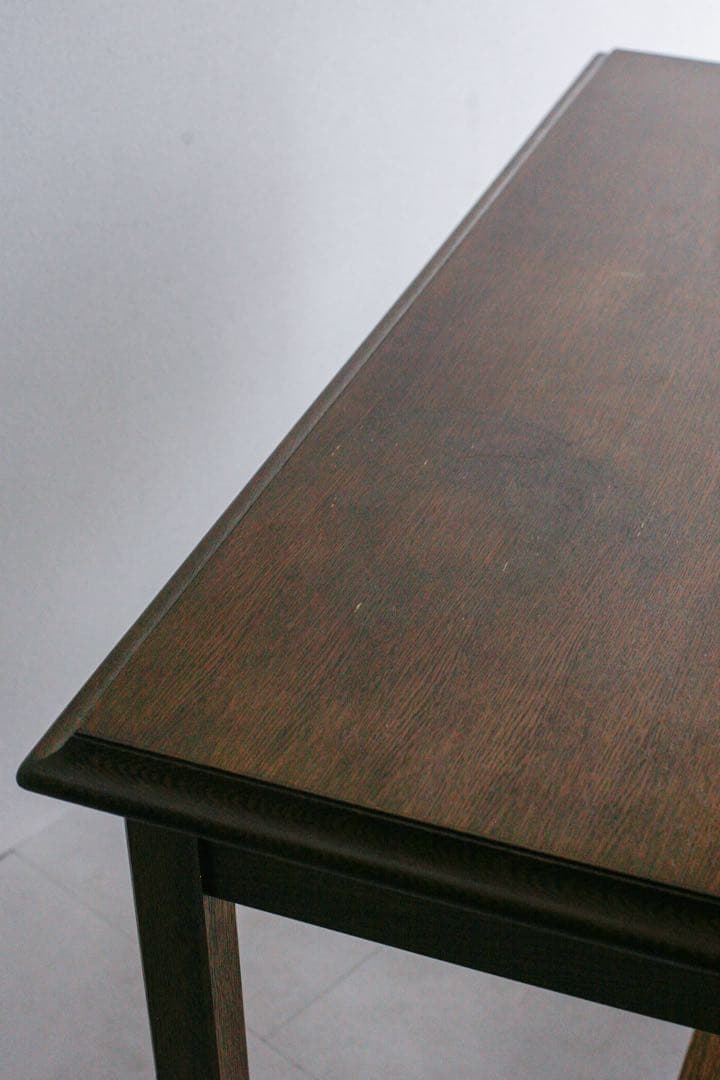 片袖机　アンティーク　デスク　テーブル　無垢材　タモ材　白木　古家具　古道具