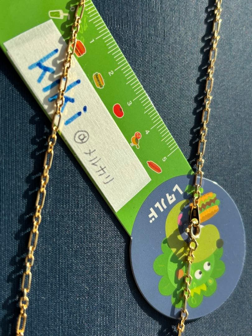 GSTV K18 YG イタリアン　チェーン　ネックレス　フィガロ