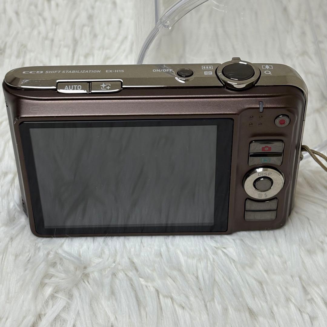 CASIO カメラ　エクシリム　EX-H15 ブラウン コンデジ　動作品