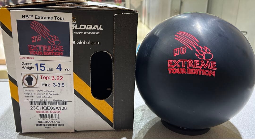 HB Extreme Tour ボウリングボール 15ポンド