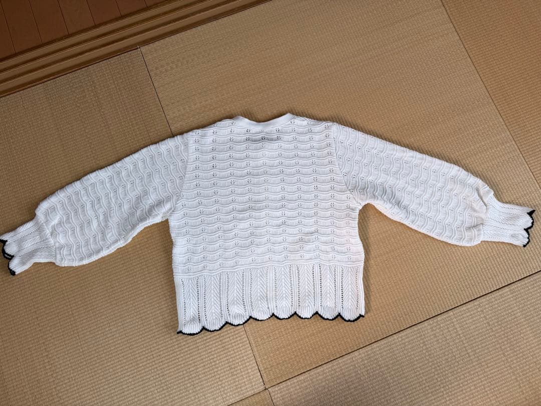 未使用品Trefleplusクロシェ編カーディガン