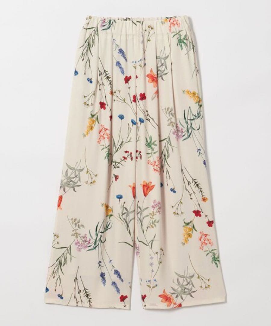 ＜EMMEL REFINES＞EM フラワープリント イージーパンツMサイズ