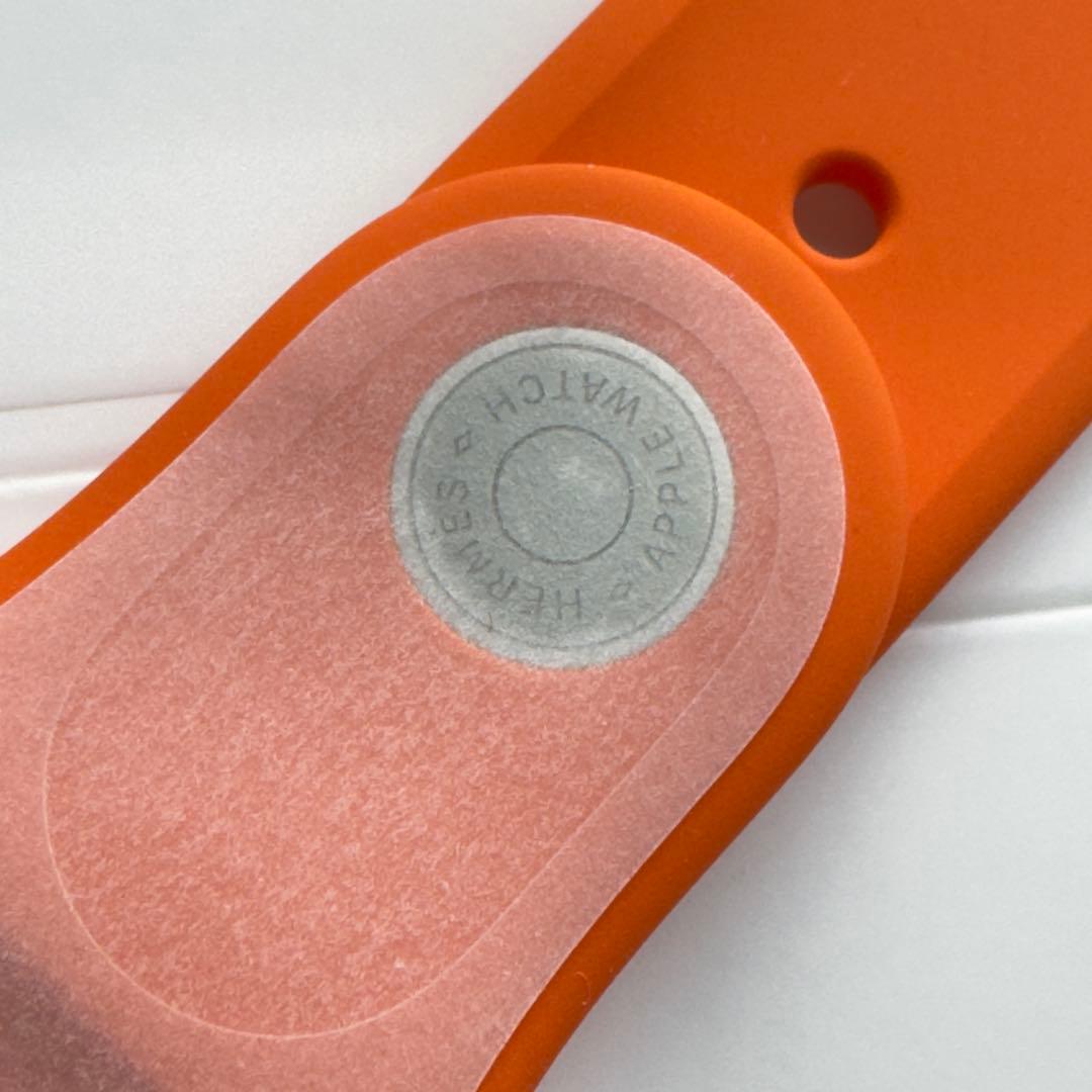 2711 未使用　Apple Watch エルメス　オレンジ　シリコンバンド