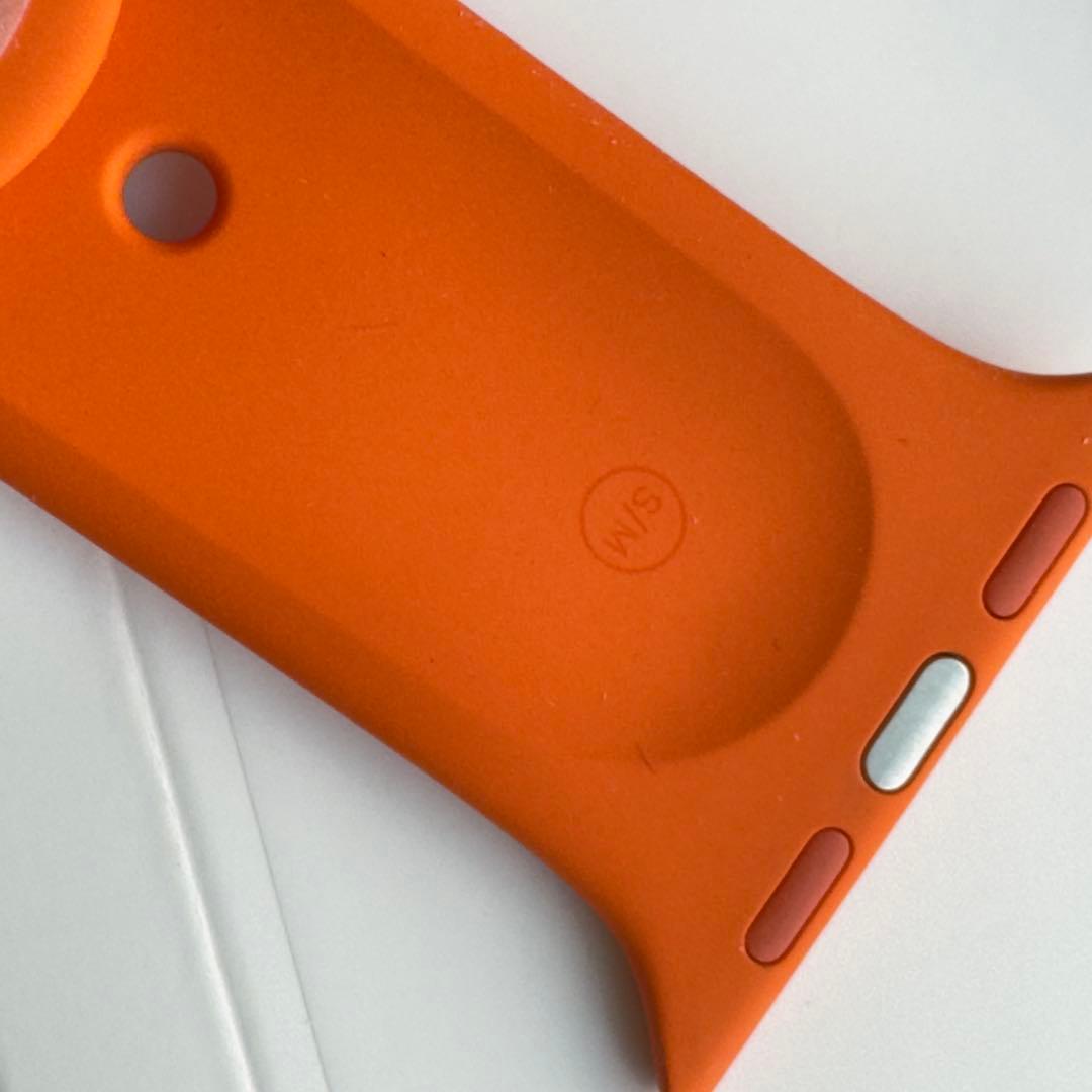 2711 未使用　Apple Watch エルメス　オレンジ　シリコンバンド