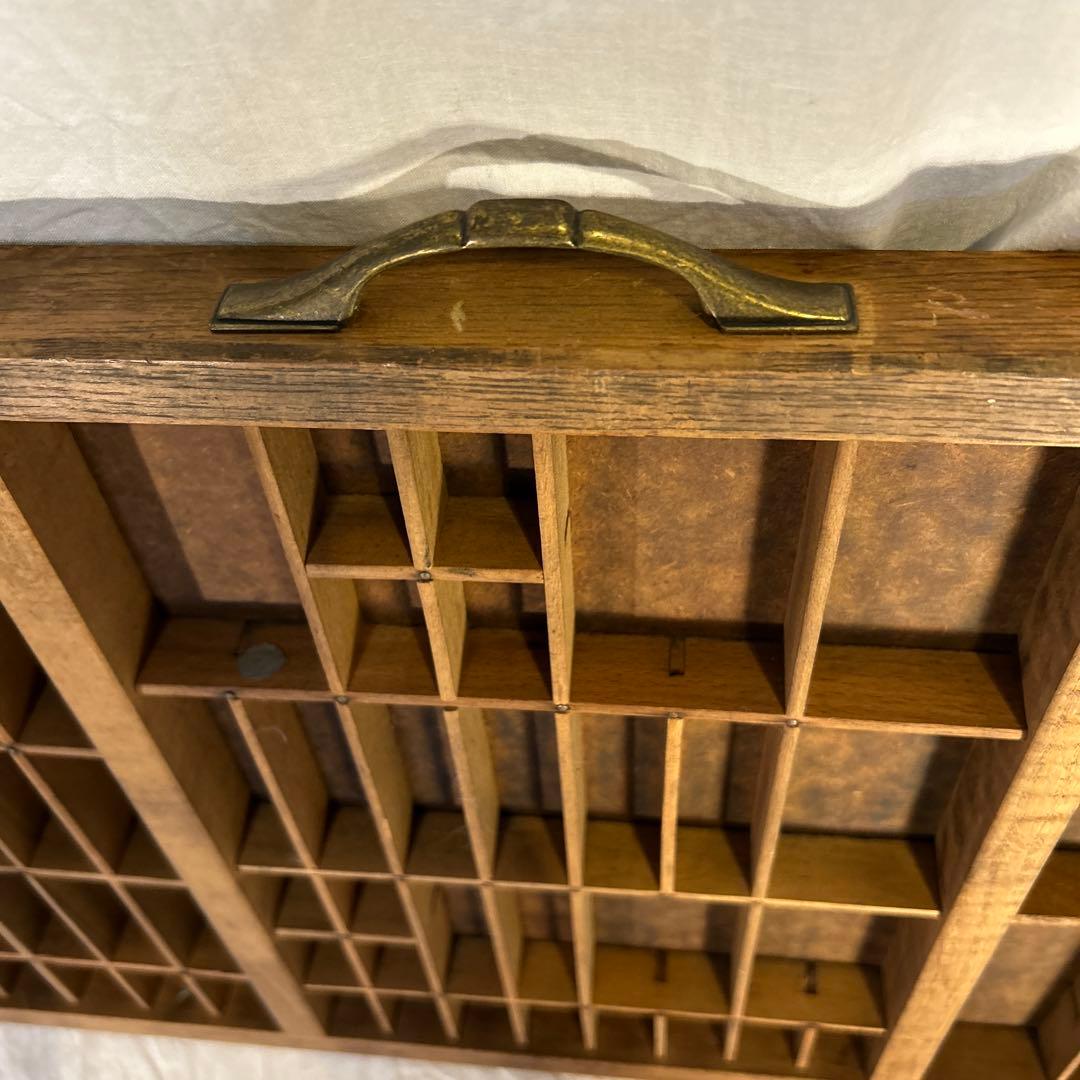 フランスアンティーク　ビンテージ プリンタートレイ 蚤の市 古道具 大きめ