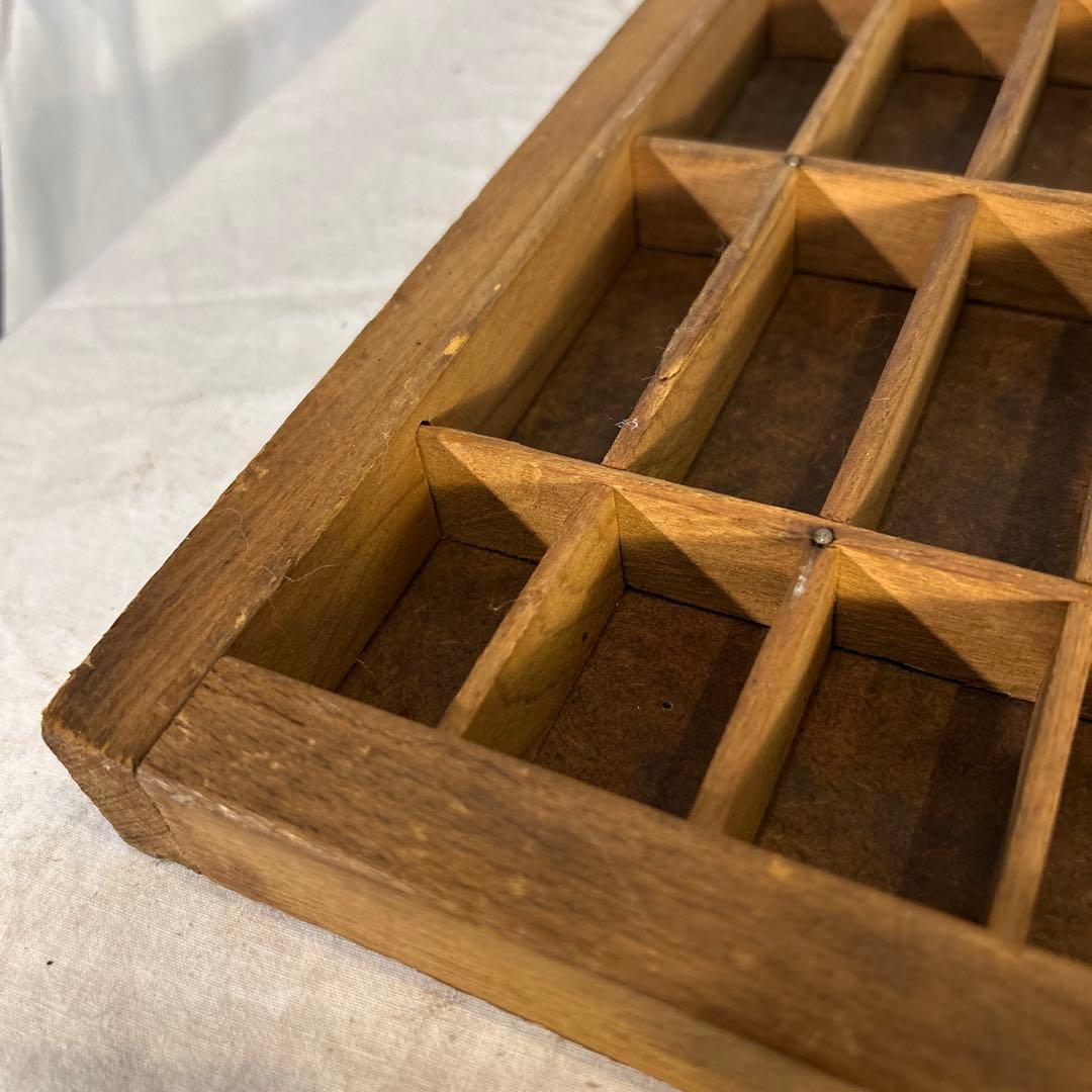 フランスアンティーク　ビンテージ プリンタートレイ 蚤の市 古道具 大きめ