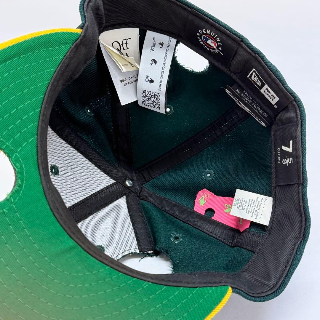 帽子 OFF-WHITE NEW ERA MLB ATHLETICS CAP