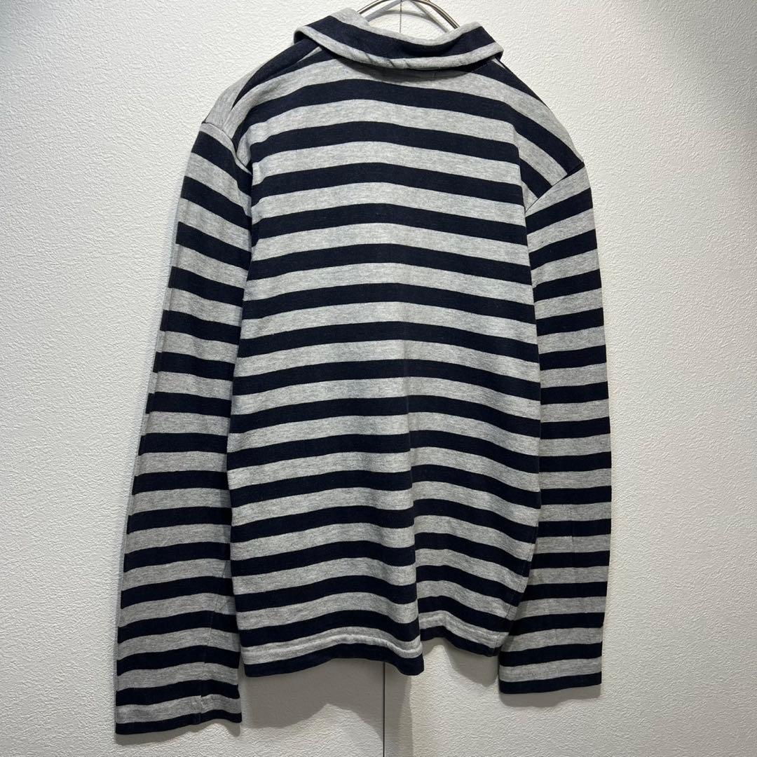 希少 02年製 ローブドシャンブル コムデギャルソン 上質 ボーダー ポロシャツ