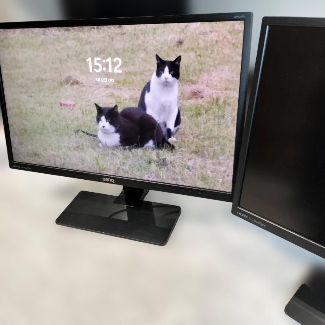BenQ GW2470HL ディスプレイ 2台セット