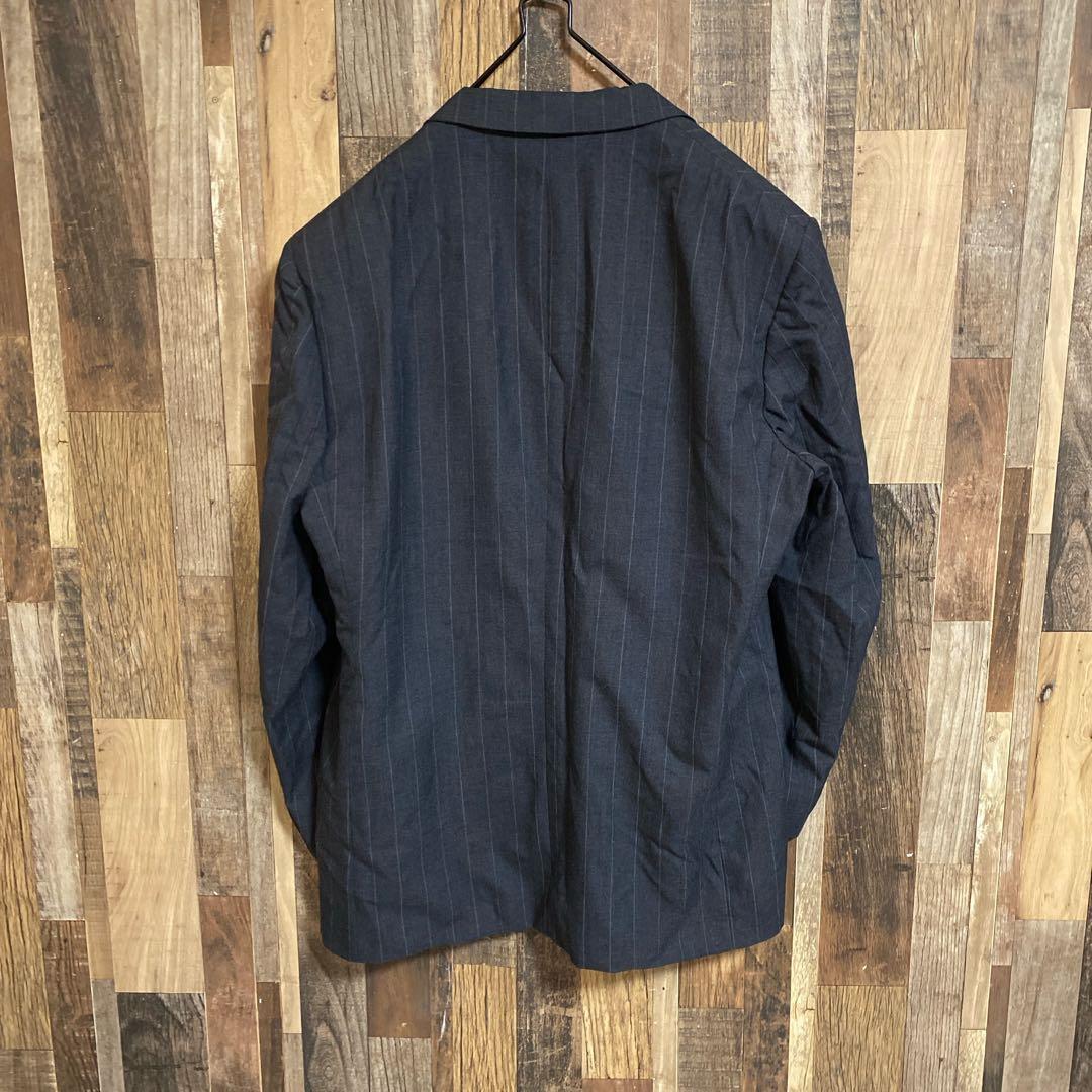 ディオール テーラード ジャケット スーツ ストライプ L ジャケット グレー